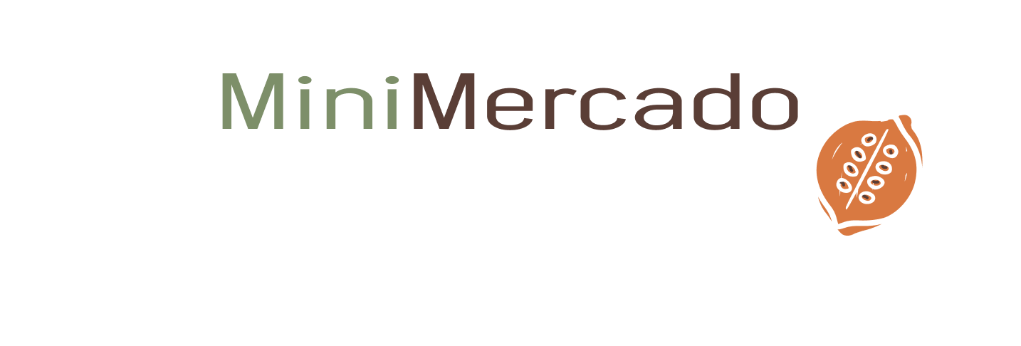 Logotipo do Minimercado Manauara com texto em verde e marrom e fruta estilizada à direita
